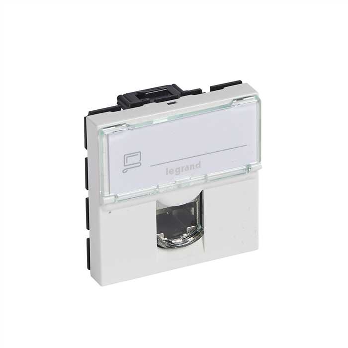 MOSAIC - PRISE RJ45 CAT.6 UTP 2 MODULES BLANC MOSAIC - PRISE RJ45 CAT.6 UTP 2 MODULES BLANC