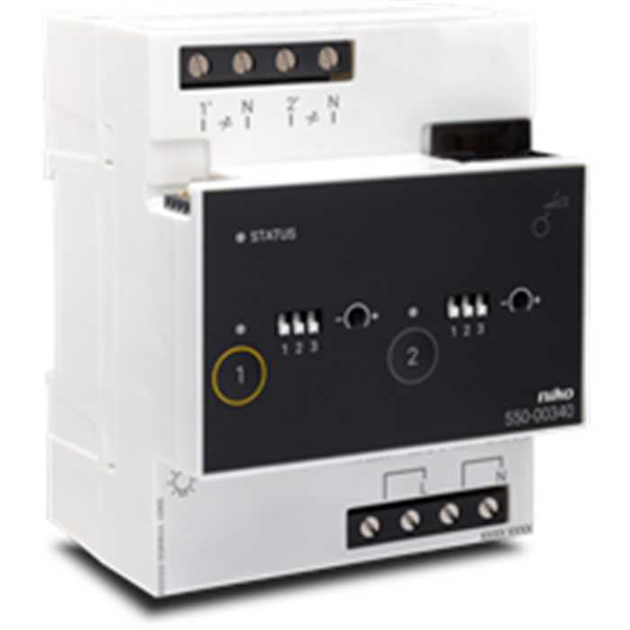 NIKO HOME CONTROL - MODULE DE VARIATION UNIVERSEL 2X400W NIKO HOME CONTROL - MODULE DE VARIATION UNIVERSEL 2X400W