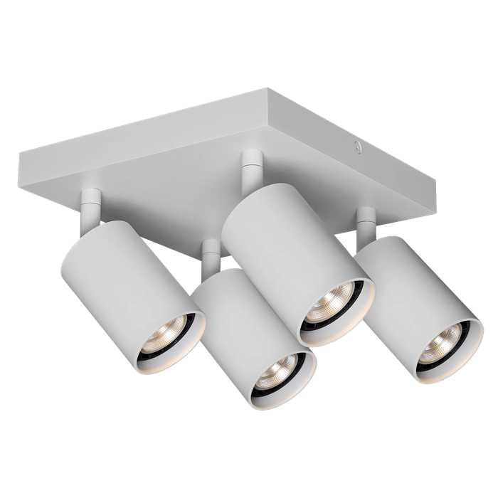 PLAFONNIER A SPOTS "TABOO SQUARE" 4XGU10 BLANC PLAFONNIER A SPOTS "TABOO SQUARE" 4XGU10 BLANC