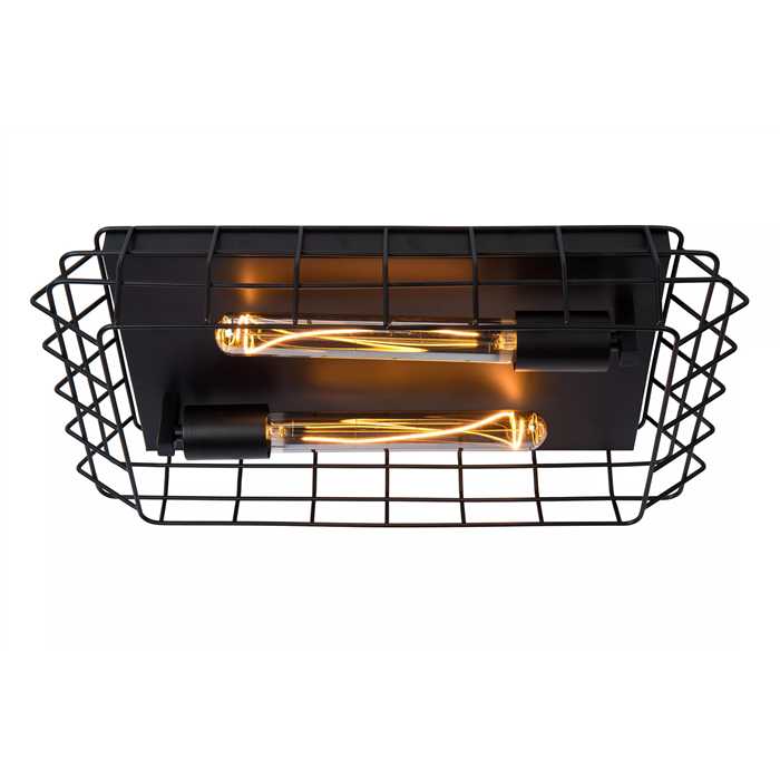PLAFONNIER "LATTICE" 2XE27 NOIR PLAFONNIER "LATTICE" 2XE27 NOIR