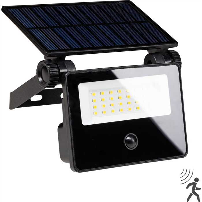 PROJECTEUR LED SOLAR 840 NOIR IP54 SENSOR PROJECTEUR LED SOLAR 840 NOIR IP54 SENSOR