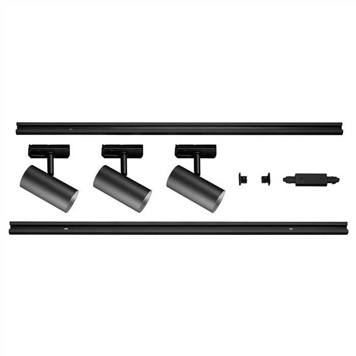 RAIL MONO - KIT SPOT LED "NOBLO" 3X6,2W 927 NOIR 2M RAIL MONO - KIT SPOT LED "NOBLO" 3X6,2W 927 NOIR 2M