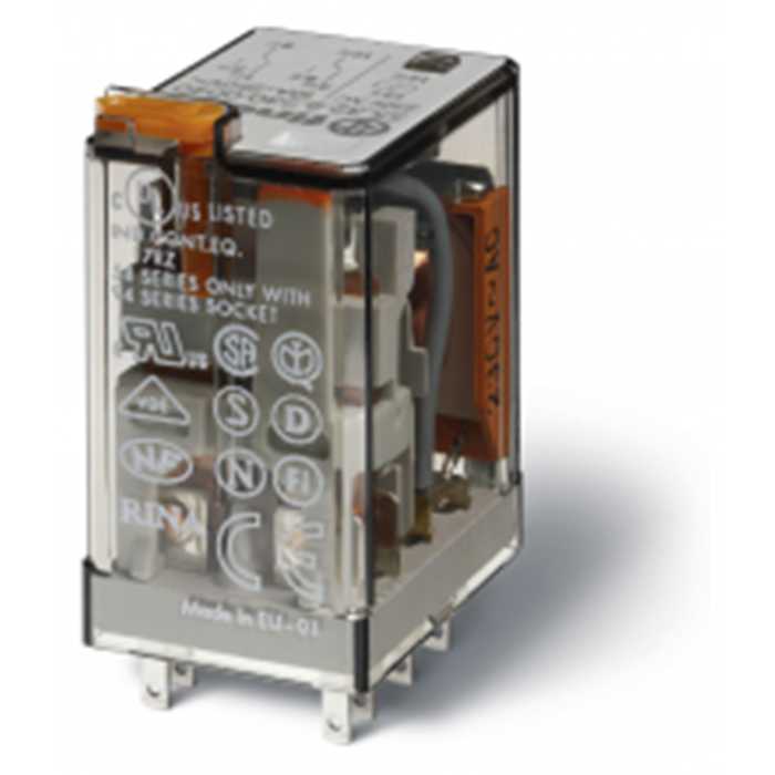 RELAIS 2RT 24V DC LED+DIODE+IN RELAIS 2RT 24V DC LED+DIODE+IN