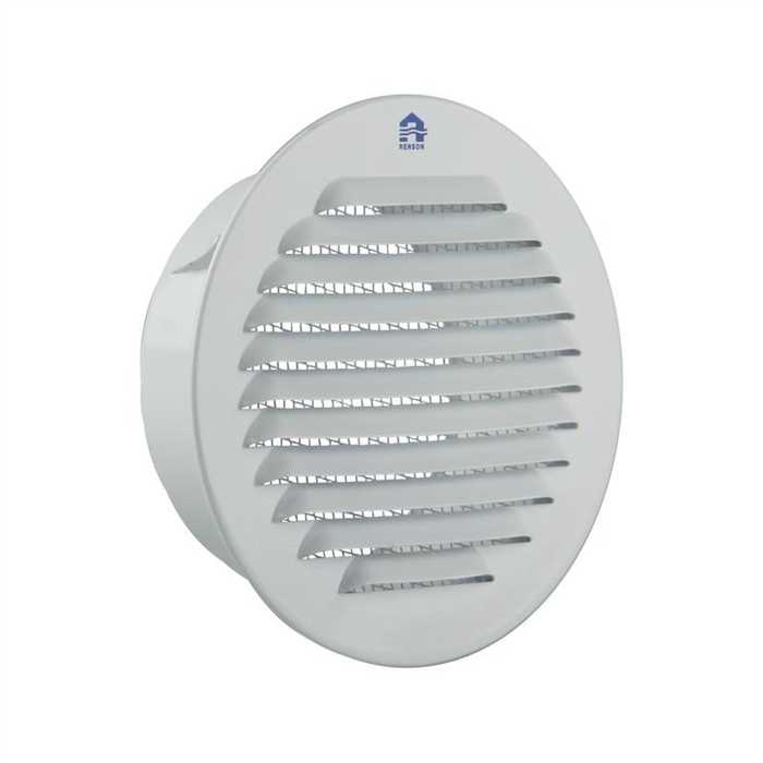 RENSON - GRILLE ESTAMPEE CIRCULAIRE 435R DIY Ø100MM BLANC RENSON - GRILLE ESTAMPEE CIRCULAIRE 435R DIY Ø100MM BLANC