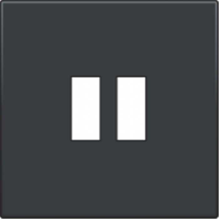 SET DE FINITION POUR DOUBLE CHARGEUR USB-A ANTHRACITE SET DE FINITION POUR DOUBLE CHARGEUR USB-A ANTHRACITE