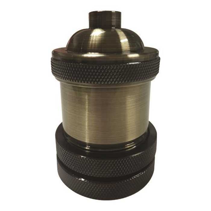 SOQUET E27 FILETE AVEC BAGUE LAITON ANTIQUE SOQUET E27 FILETE AVEC BAGUE LAITON ANTIQUE