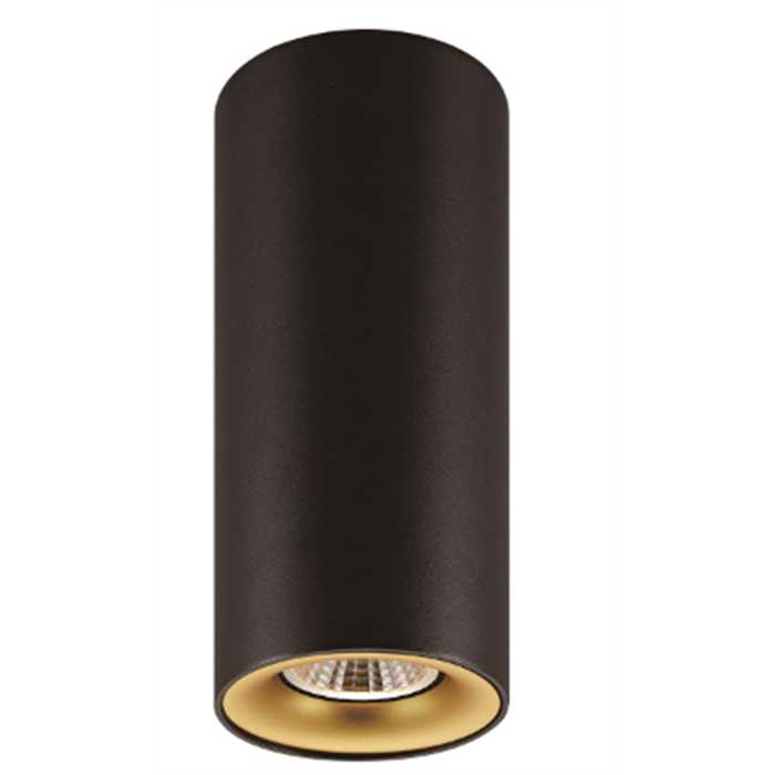 SPOT APPARENT "ZOLAN" GU10 5W 827 NOIR/DORE DIM 180MM SPOT APPARENT "ZOLAN" GU10 5W 827 NOIR/DORE DIM 180MM