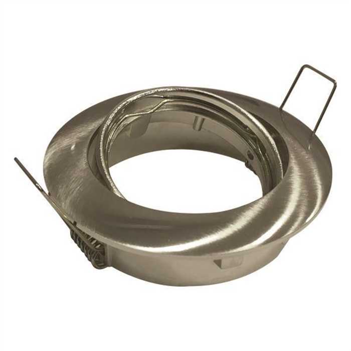 SPOT ENCASTRE ORIENTABLE GU10 NICKEL SATINE SPOT ENCASTRE ORIENTABLE GU10 NICKEL SATINE