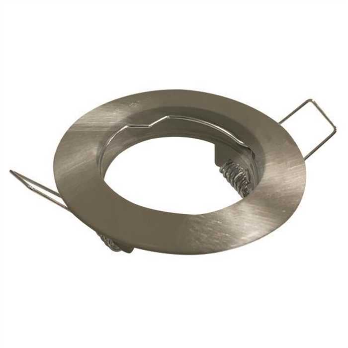 SPOT ENCASTRE ROND FIXE GU10 NICKEL SATINE SPOT ENCASTRE ROND FIXE GU10 NICKEL SATINE