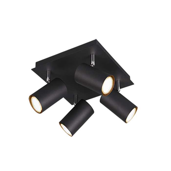 SPOT "MARLEY" 4XGU10 NOIR SPOT "MARLEY" 4XGU10 NOIR