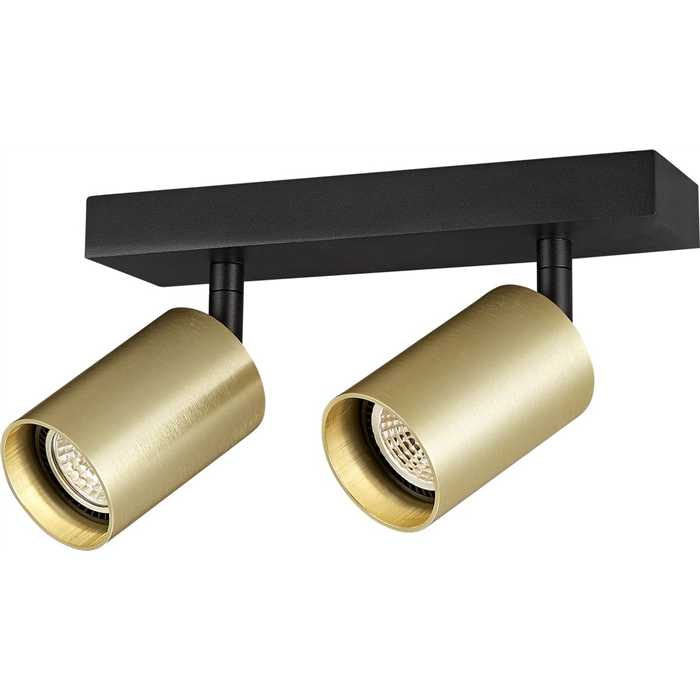 SPOT "TABOO" 2XGU10 NOIR/DORE SPOT "TABOO" 2XGU10 NOIR/DORE