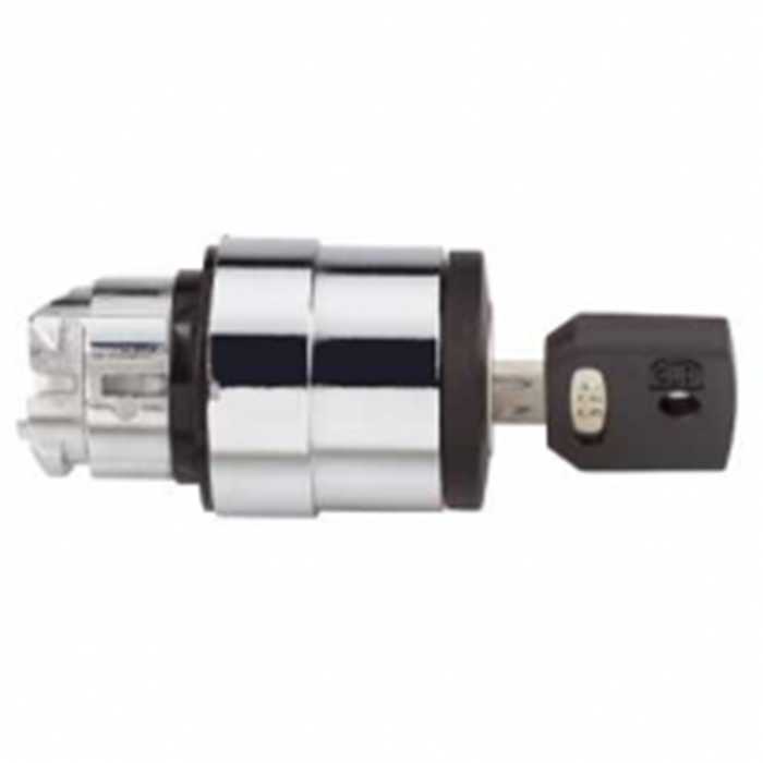 TETE POUR BOUTON A CLE 2 POSITIONS - Ø 22 - NOIR TETE POUR BOUTON A CLE 2 POSITIONS - Ø 22 - NOIR