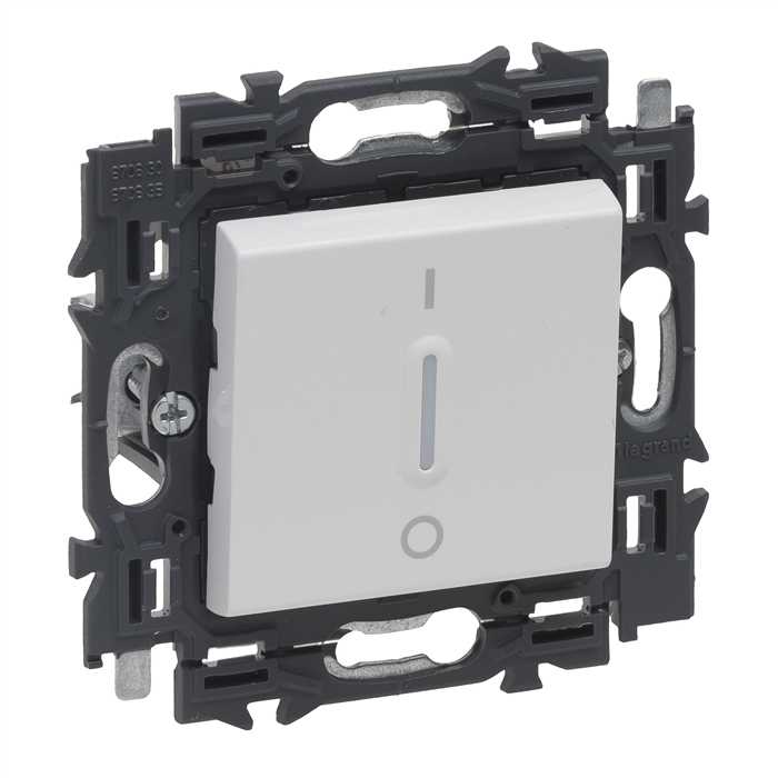 VALENA - INTERRUPTEUR BIPOLAIRE A VOYANT 16A BLANC A GRIFFES VALENA - INTERRUPTEUR BIPOLAIRE A VOYANT 16A BLANC A GRIFFES