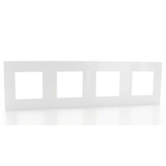 VALENA - PLAQUE QUADRUPLE HORIZONTAL BLANC VALENA - PLAQUE QUADRUPLE HORIZONTAL BLANC