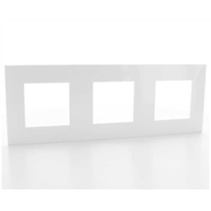VALENA - PLAQUE TRIPLE HORIZONTAL BLANC VALENA - PLAQUE TRIPLE HORIZONTAL BLANC