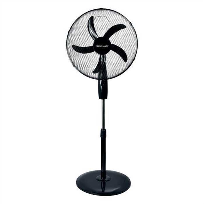 VENTILATEUR SUR PIED STAND FAN NOIR 50CM 60W VENTILATEUR SUR PIED STAND FAN NOIR 50CM 60W